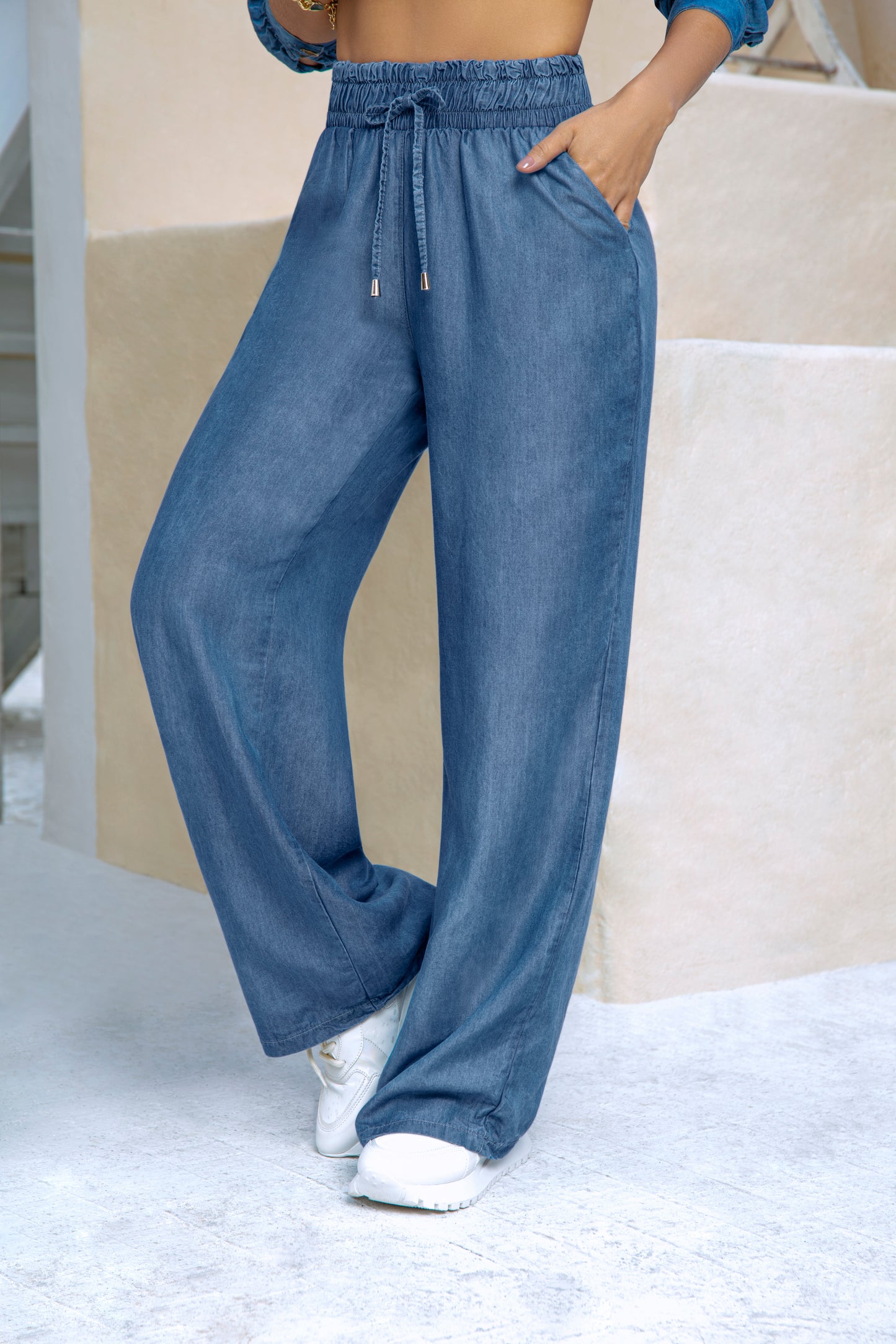 Pantalón Indigo Chambray Ref A-399
