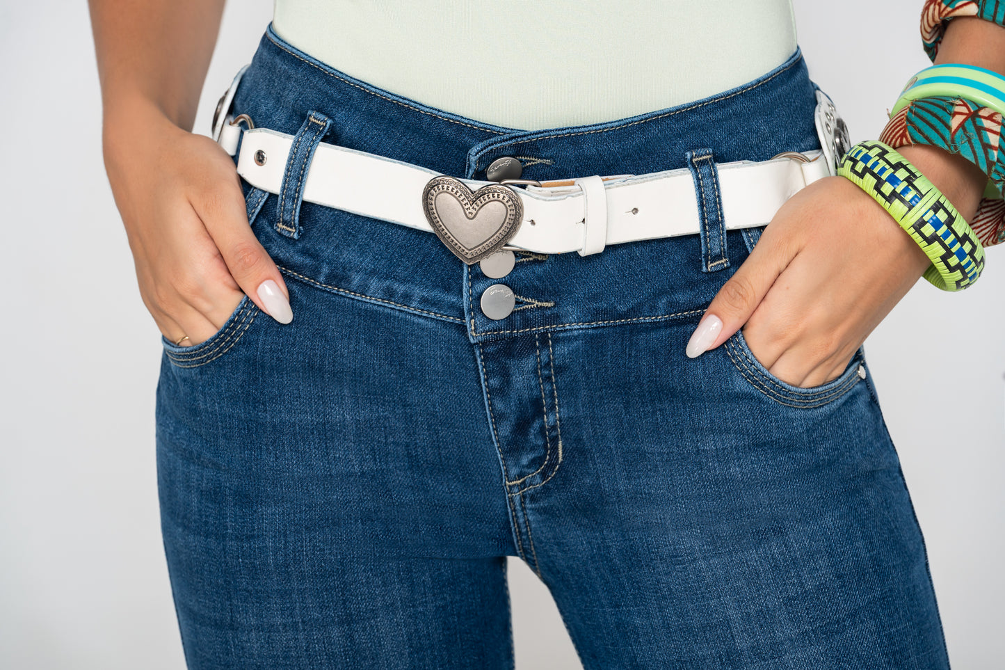 Jean Pretina Alta Control Abdomen - Bota Campana Ref 1812