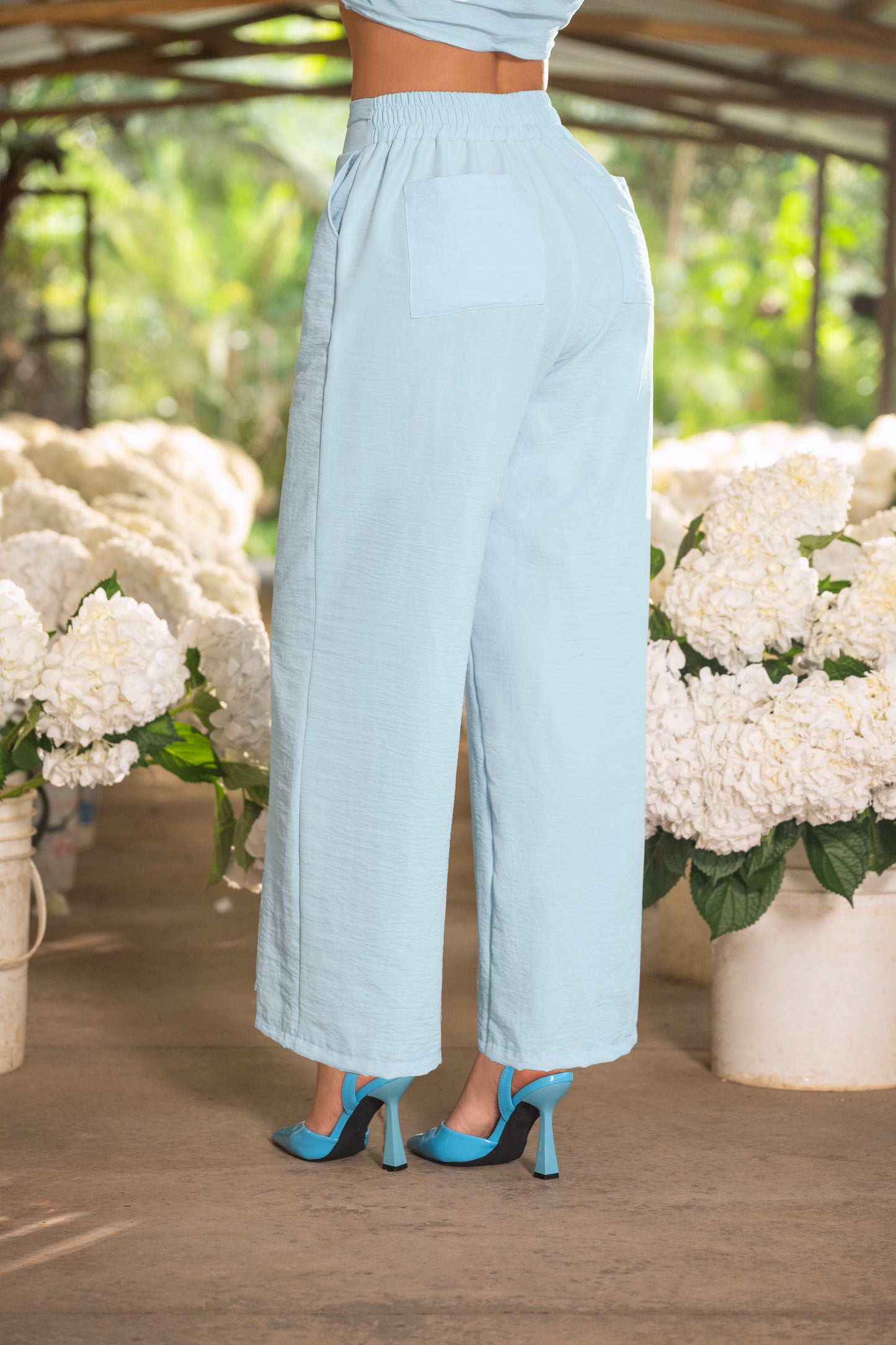 Pantalón Chalis Azul Bebé Ref A-756