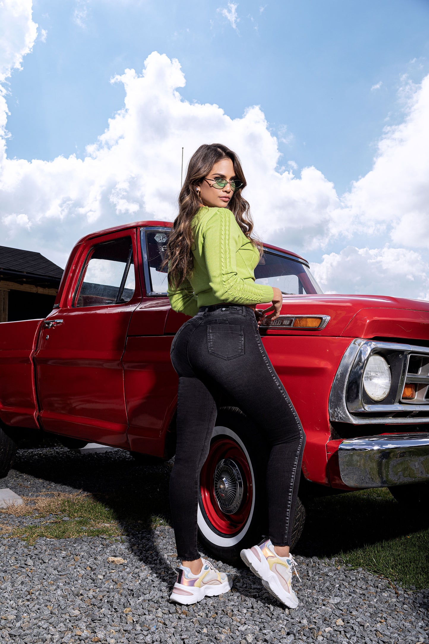 Ochentero-Índigo Licrado-Bota Tubo Gris Ref 1724