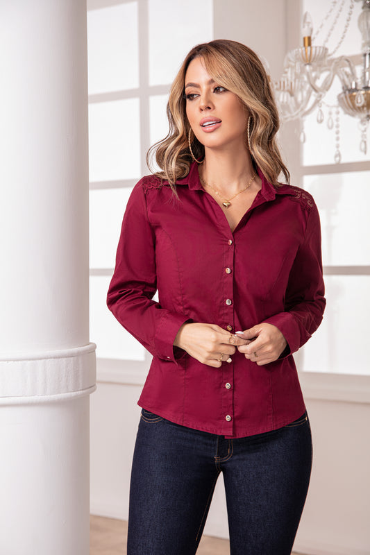 Camisera Vino Tinto Ref A-385